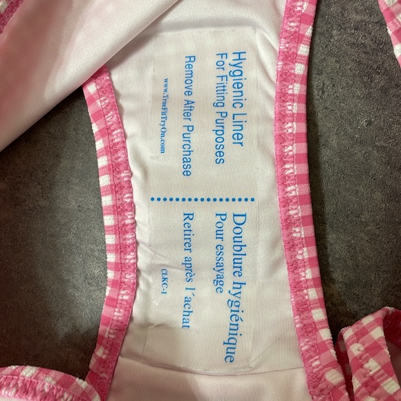 Victoria’s Secret Pink Gingham High Waisted Cheeky Bikini Bottom size Large - Picture 8 of 8